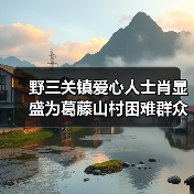 野三关镇爱心人士肖显盛为葛藤山村困难群众谭支爱送去慰问物资与慰问金（图2）