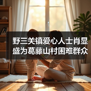 野三关镇爱心人士肖显盛为葛藤山村困难群众谭支爱送去慰问物资与慰问金（图3）