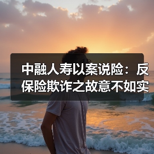 中融人寿以案说险：反保险欺诈之故意不如实告知