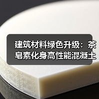 建筑材料绿色升级:茶皂素化身高性能混凝土引气剂(图3) 建筑材料绿色升级:茶皂素化身高性能混凝土引气剂(图3)