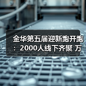 金华第五届迎新跑开跑:2000人线下齐聚 万人云端同启新程(图2) 金华第五届迎新跑开跑:2000人线下齐聚 万人云端同启新程(图2)