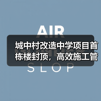 城中村改造中学项目首栋楼封顶，高效施工管理如何实现？（图3）
