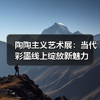 陶陶主义艺术展:当代彩墨线上绽放新魅力(图3) 陶陶主义艺术展:当代彩墨线上绽放新魅力(图3)