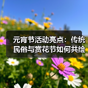 元宵节活动亮点：传统民俗与赏花节如何共绘社区新篇？