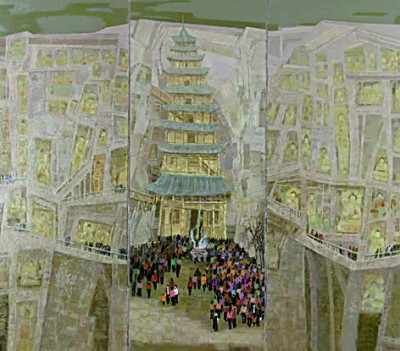 从岩壁之姿到画布之韵——浅析石窟艺术主题油画创作