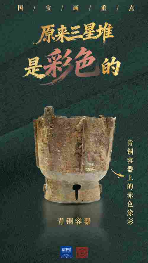 国宝画重点｜原来三星堆是彩色的