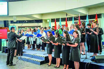 胜利之歌响彻维也纳联合国总部