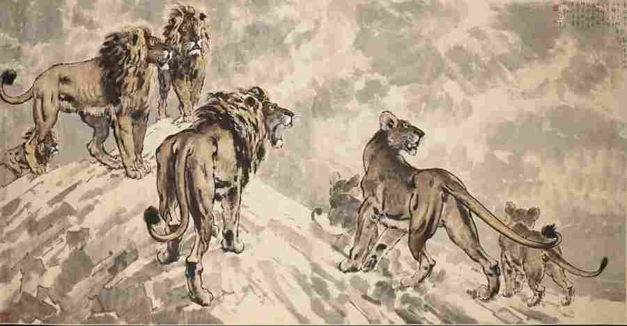 鲜为人知的俄罗斯藏徐悲鸿早期抗战画作