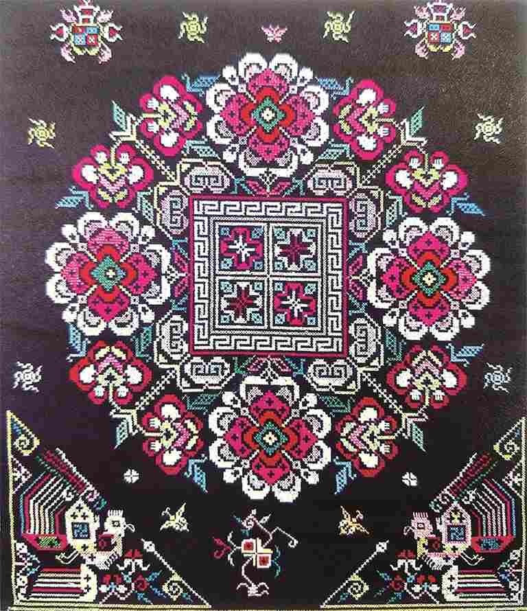 苗族挑花中的春信