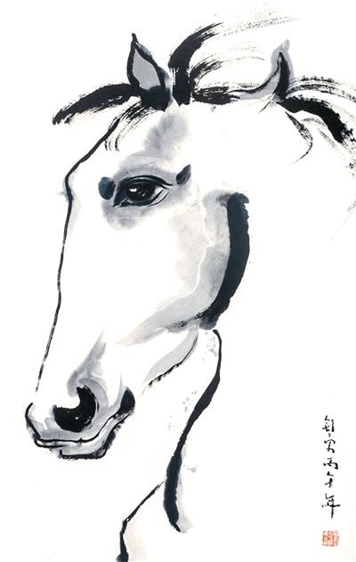 知己凝眸处：水墨见龙驹（创作谈）