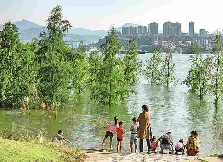 长江消落带的蝶变